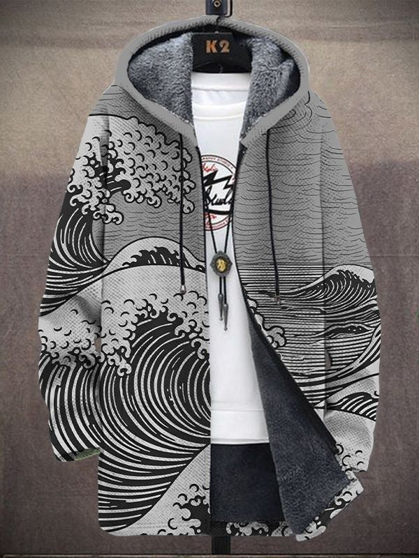 Noémie | Cardigan au motif de vagues