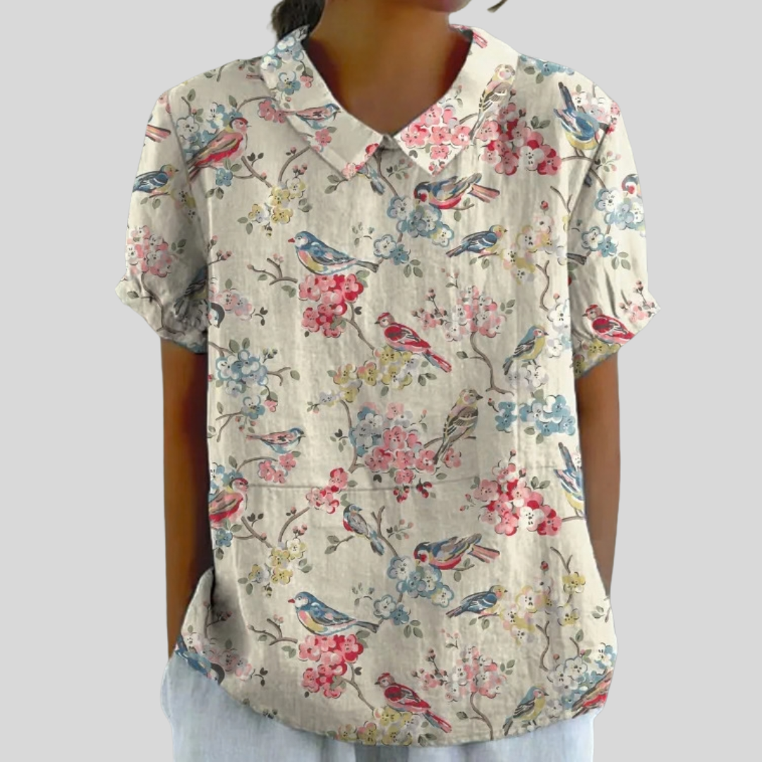 Top Floral Confort Élégant