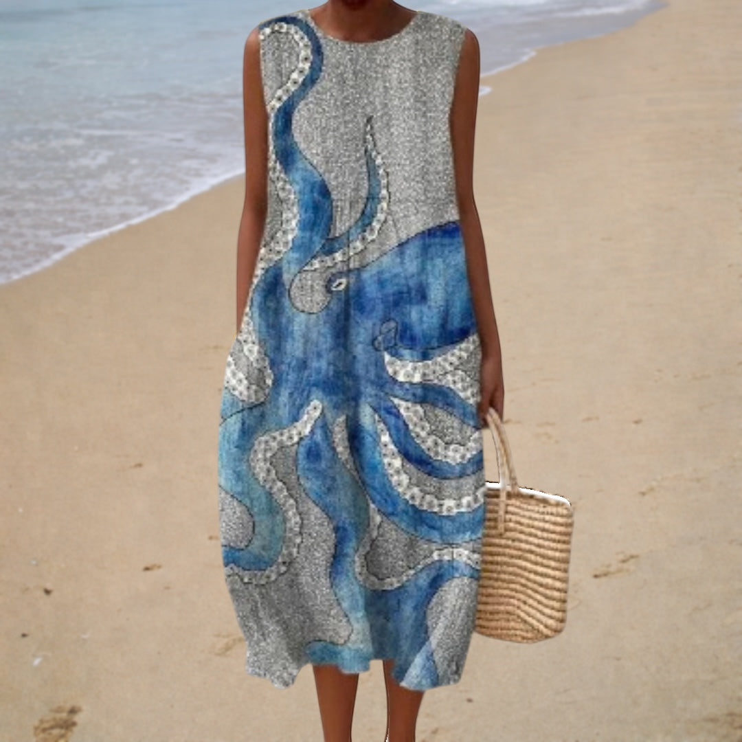 Robe d'Été Confortable Sans Manches