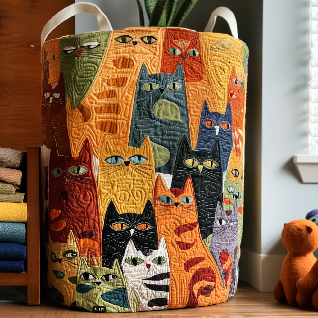 Flavie | Panier à linge matelassé