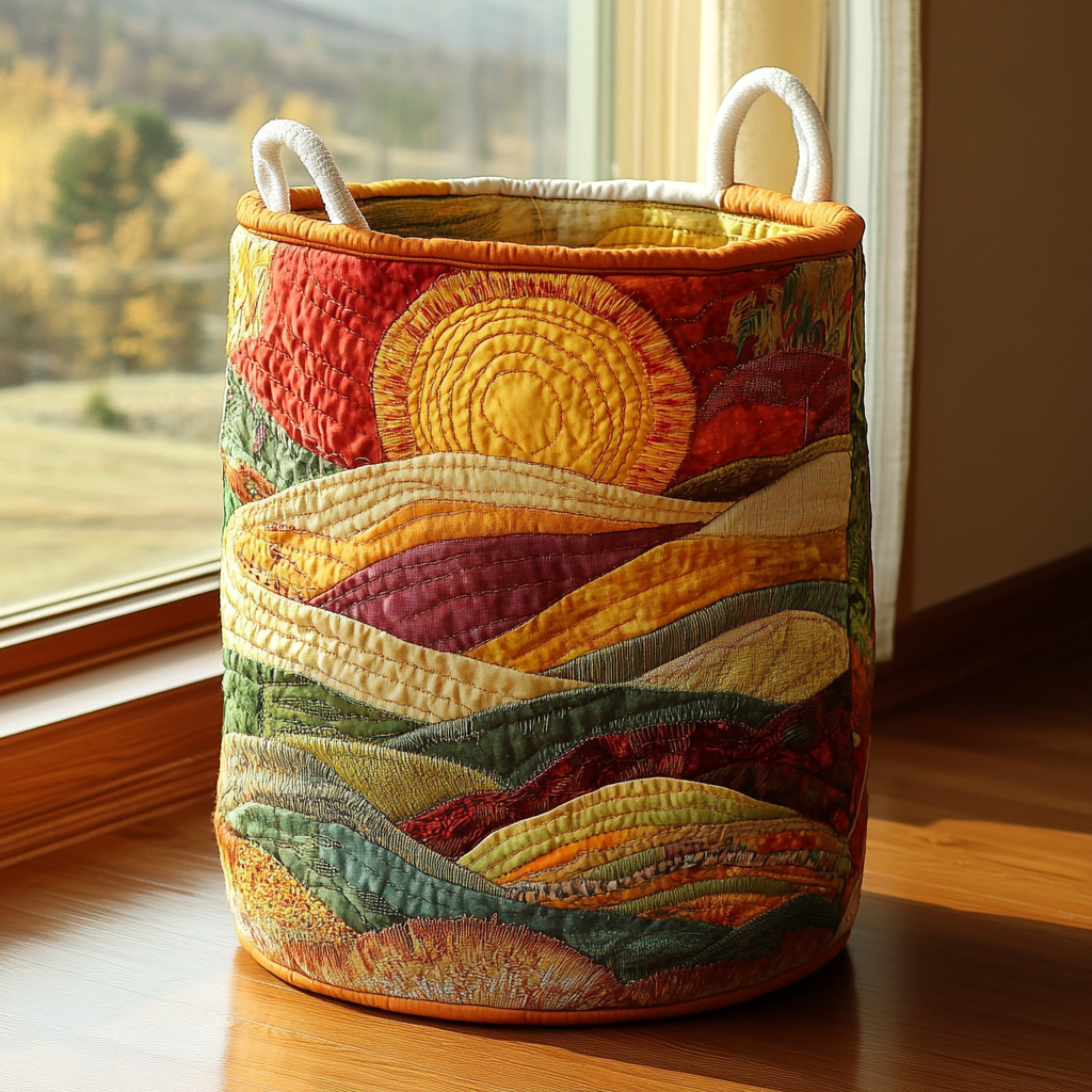 Aurore | Panier à linge matelassé