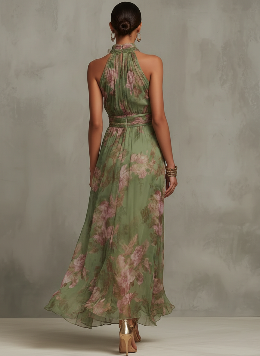 Sophie – Élégant Robe Maxi Florale