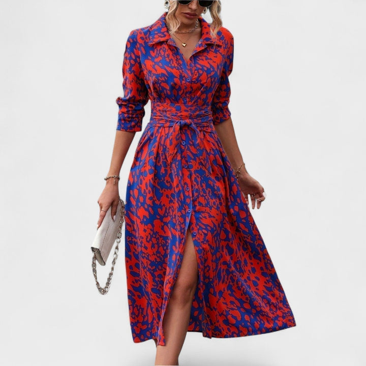 Irina – Robe à imprimé léopard