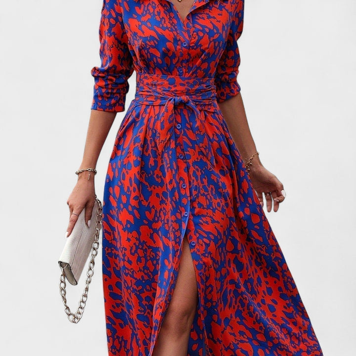 Irina – Robe à imprimé léopard