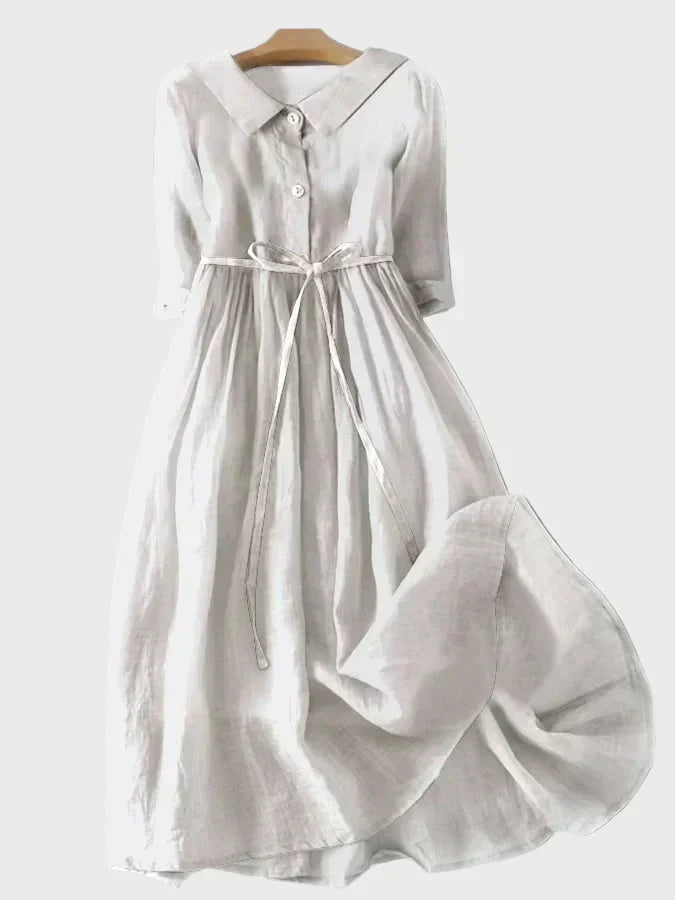Robe avec Col Élégant