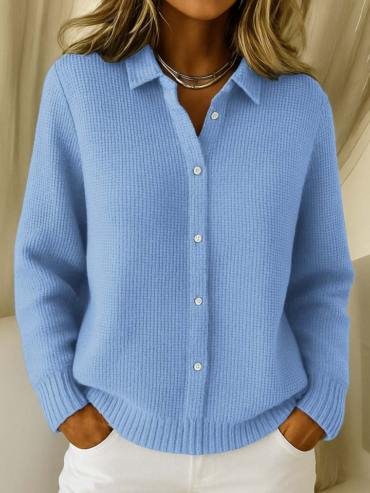 Carmela | Veste en Tricot Texturé avec Boutons