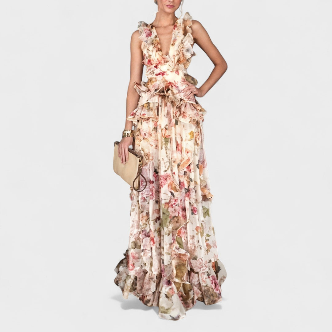 Vinka - Robe longue florale