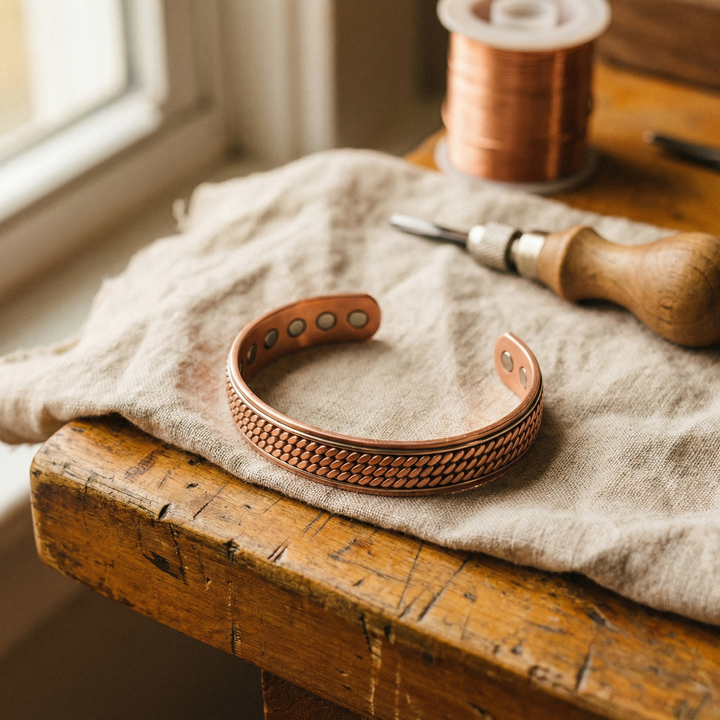 Bracelet ondulé en cuivre