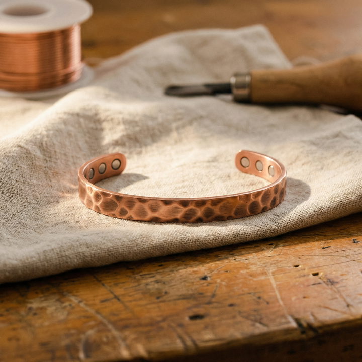 Bracelet ouvert en cuivre