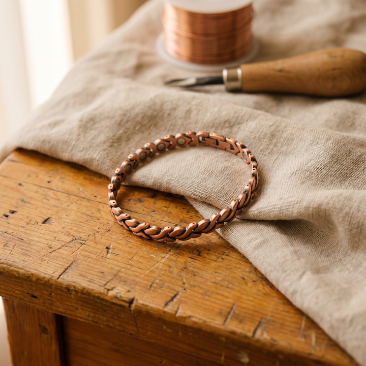 Bracelet de cheville Inas en cuivre