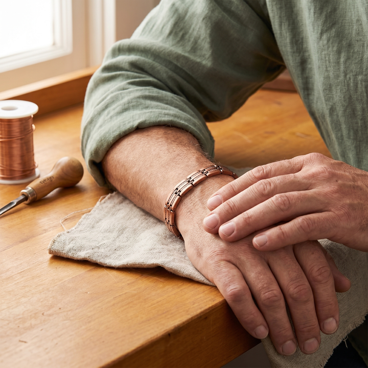 Bracelet pour homme en cuivre