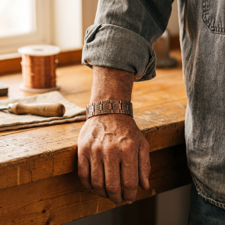 Bracelet Grit en cuivre pour homme