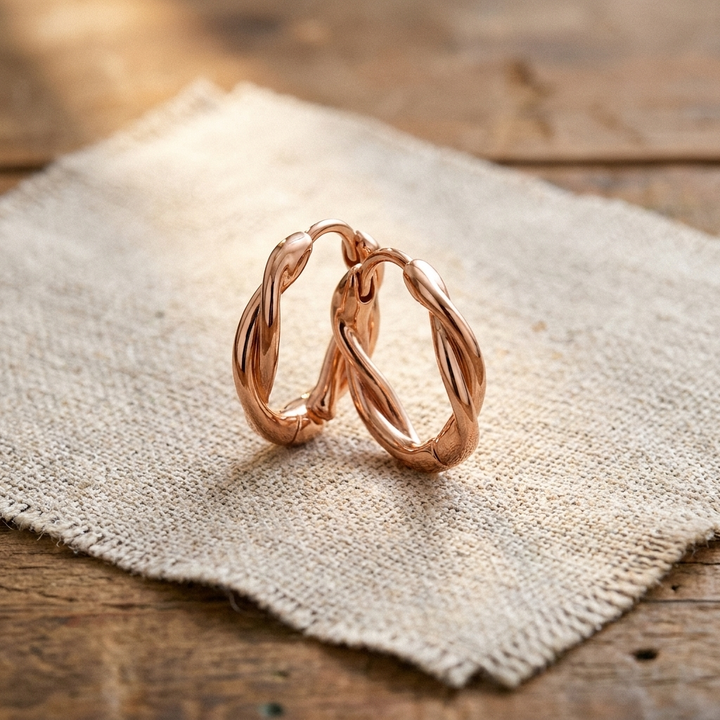 Boucles d’oreilles Wren en cuivre