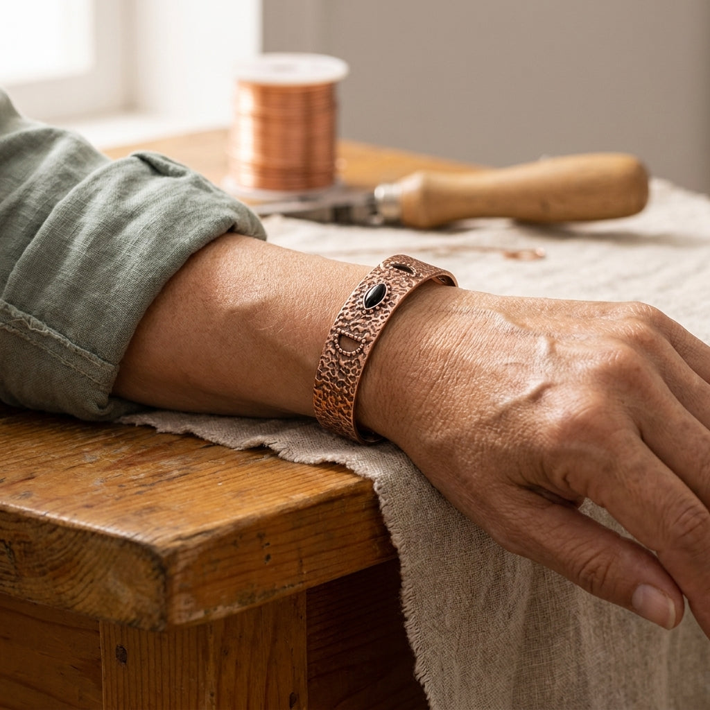 Bracelet Brumeux en cuivre