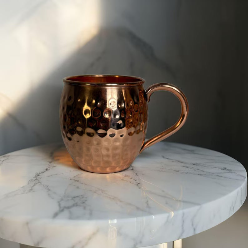 Tasse en cuivre martelé — 450 ml