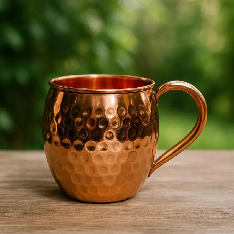 Tasse en cuivre martelé — 450 ml
