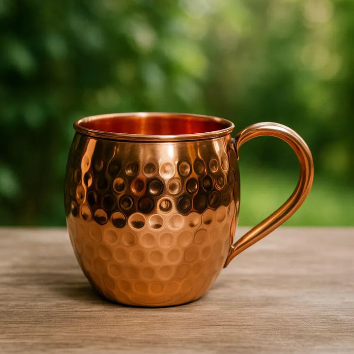 Tasse en cuivre martelé — 450 ml