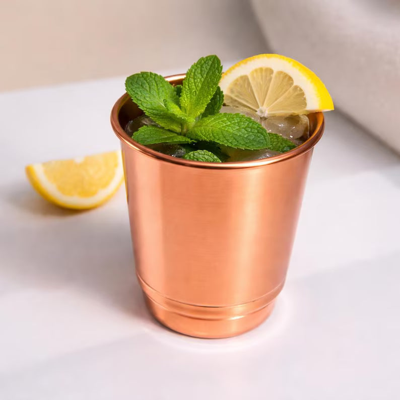 Verre en cuivre rayé — 350 ml
