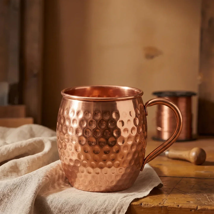 Tasse en cuivre martelé — 450 ml