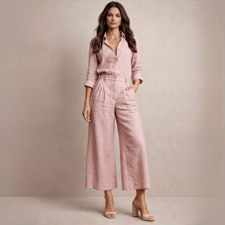 Pavla – Elegantní lněný komplet