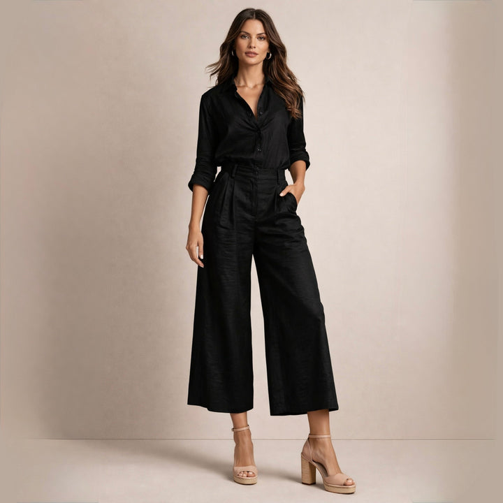 Pavla – Elegantní lněný komplet