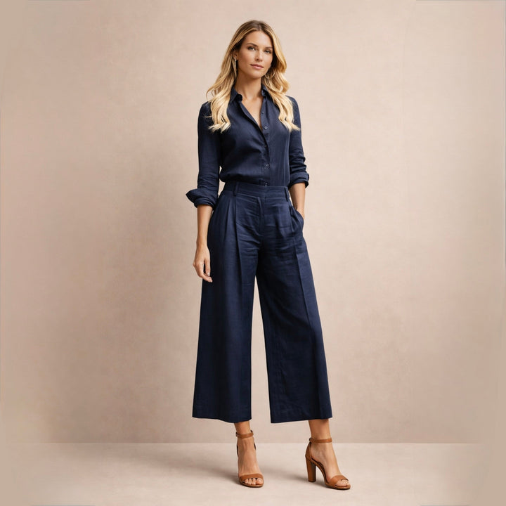 Pavla – Elegantní lněný komplet