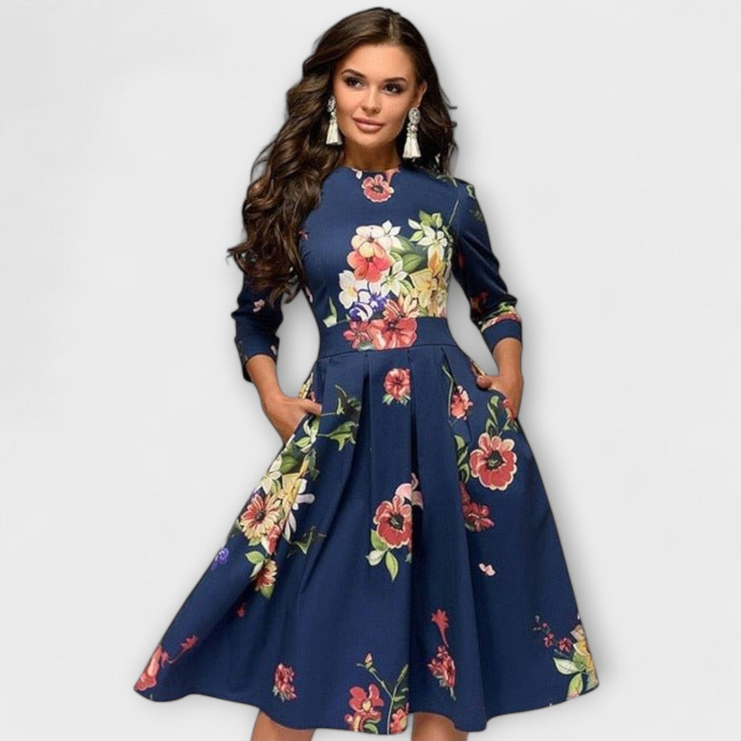 Marcela – Elegantní šaty až do poloviny lýtka