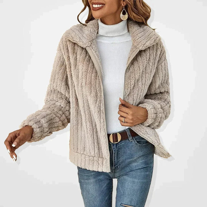 Roberte | Veste pelucheuse zippée