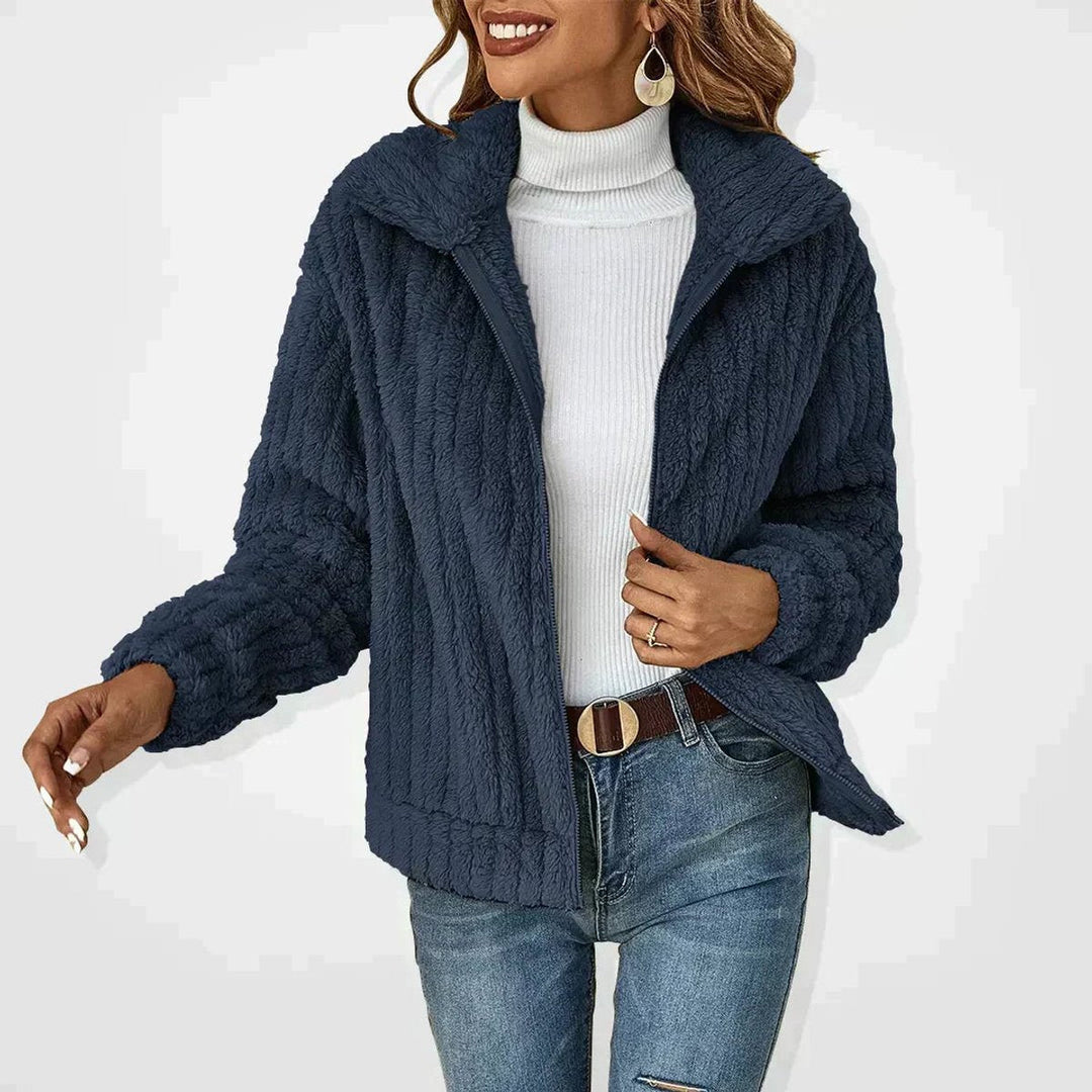 Roberte | Veste pelucheuse zippée