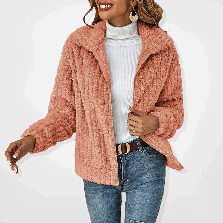 Roberte | Veste pelucheuse zippée