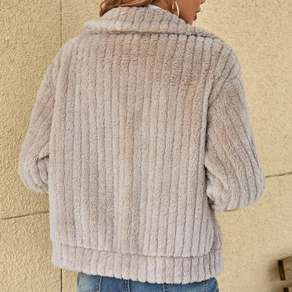 Roberte | Veste pelucheuse zippée